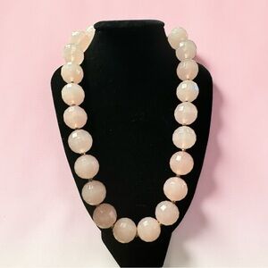 Y2K Vintage Large Pink Beaded Necklace